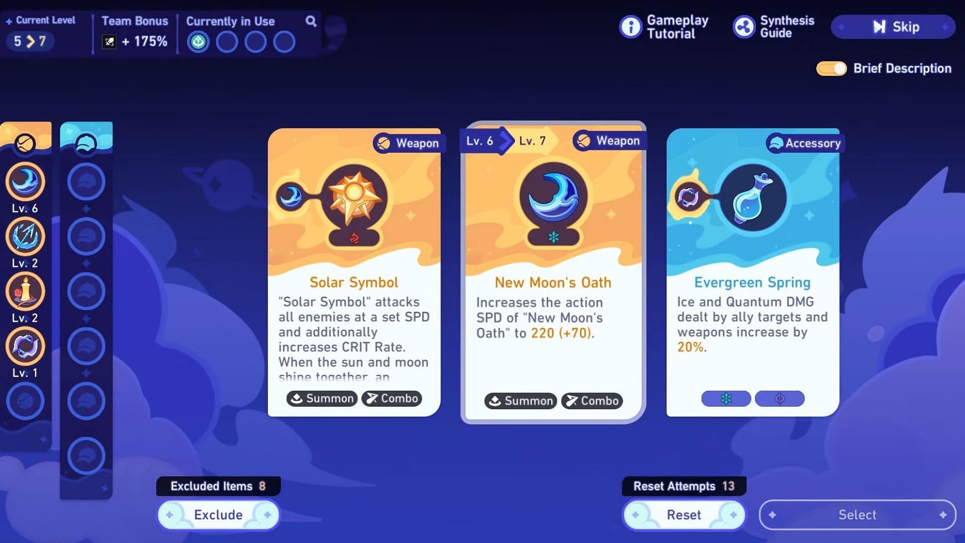 Upgrading Weapons and Accessories (Image via HoYoverse)